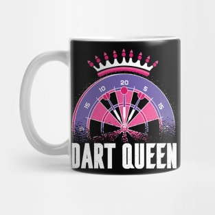 Darts Queen Funny Darts Women Mug